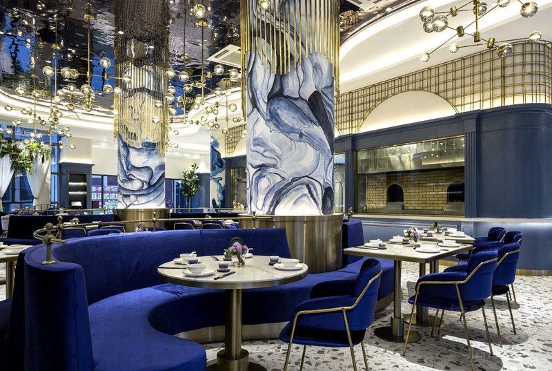 深圳羅湖餐飲茶餐廳裝修設計案例 用餐區(qū)