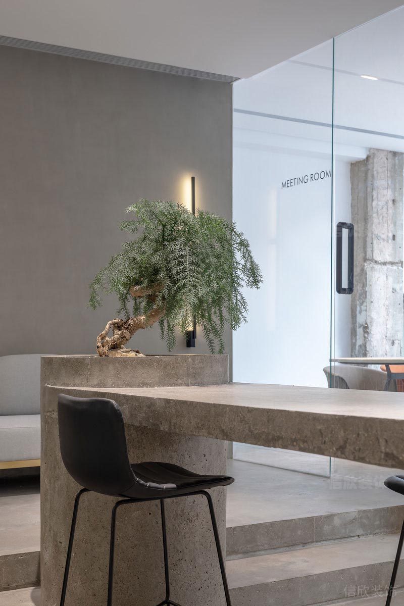 深圳寶安辦公室裝修吧臺設(shè)計圖