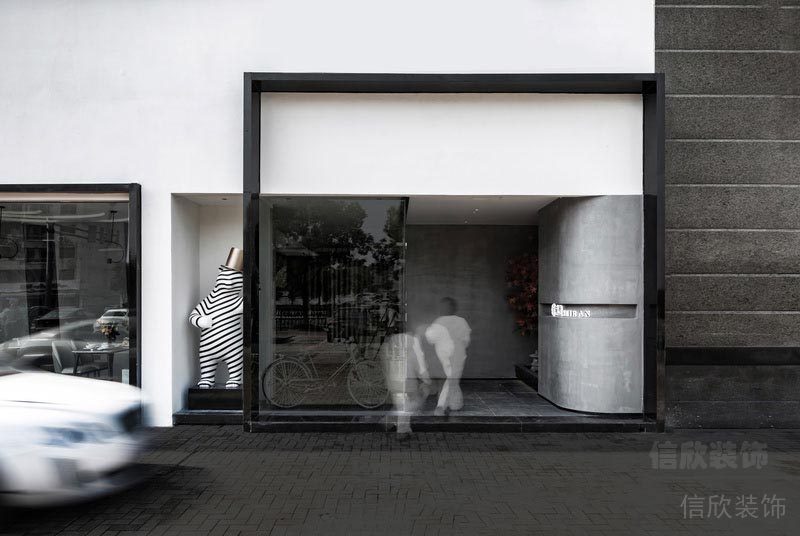 鹽田餐廳裝修設(shè)計效果圖入口