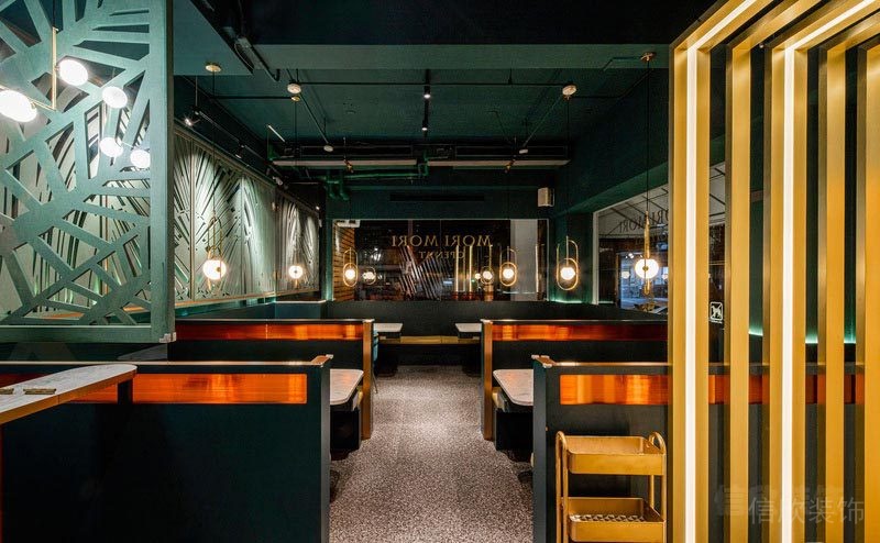 深圳東門餐飲裝修設計公司案例用餐區(qū)