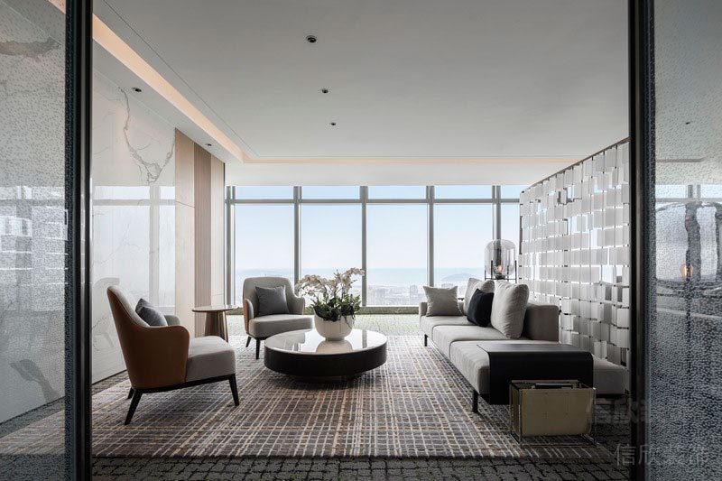 輕奢風(fēng)裝修古典風(fēng)客廳裝修大理石地板效果圖