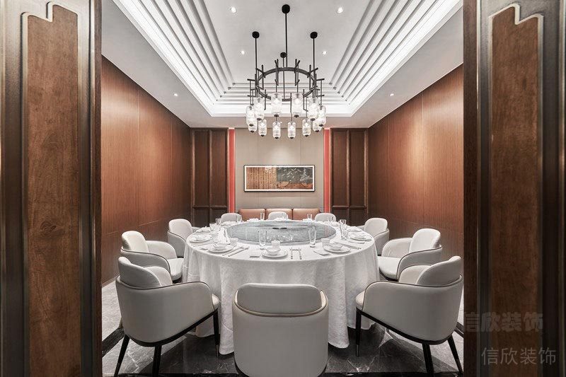 深圳科技園餐飲裝修設計案例 獨立就餐區(qū)