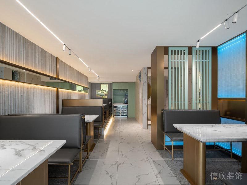 深圳石巖餐飲裝修設(shè)計(jì)公司案例 就餐區(qū)