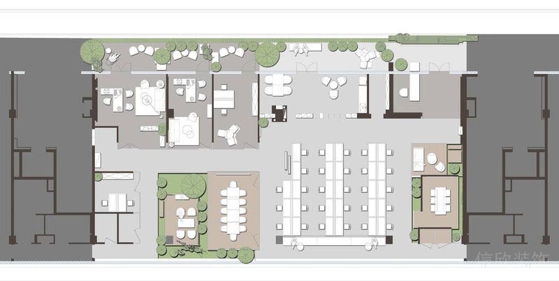 羅湖辦公室設(shè)計(jì)辦公區(qū)效果圖
