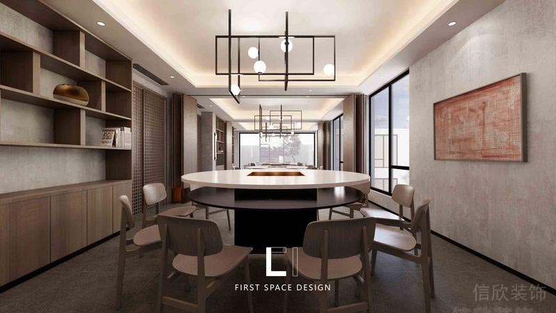 福田餐廳裝修私房菜設(shè)計效果圖貴賓包間