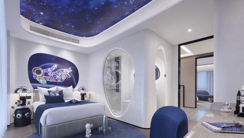 南山區(qū)硅谷別墅現(xiàn)代風(fēng)格裝修案例 兒童房