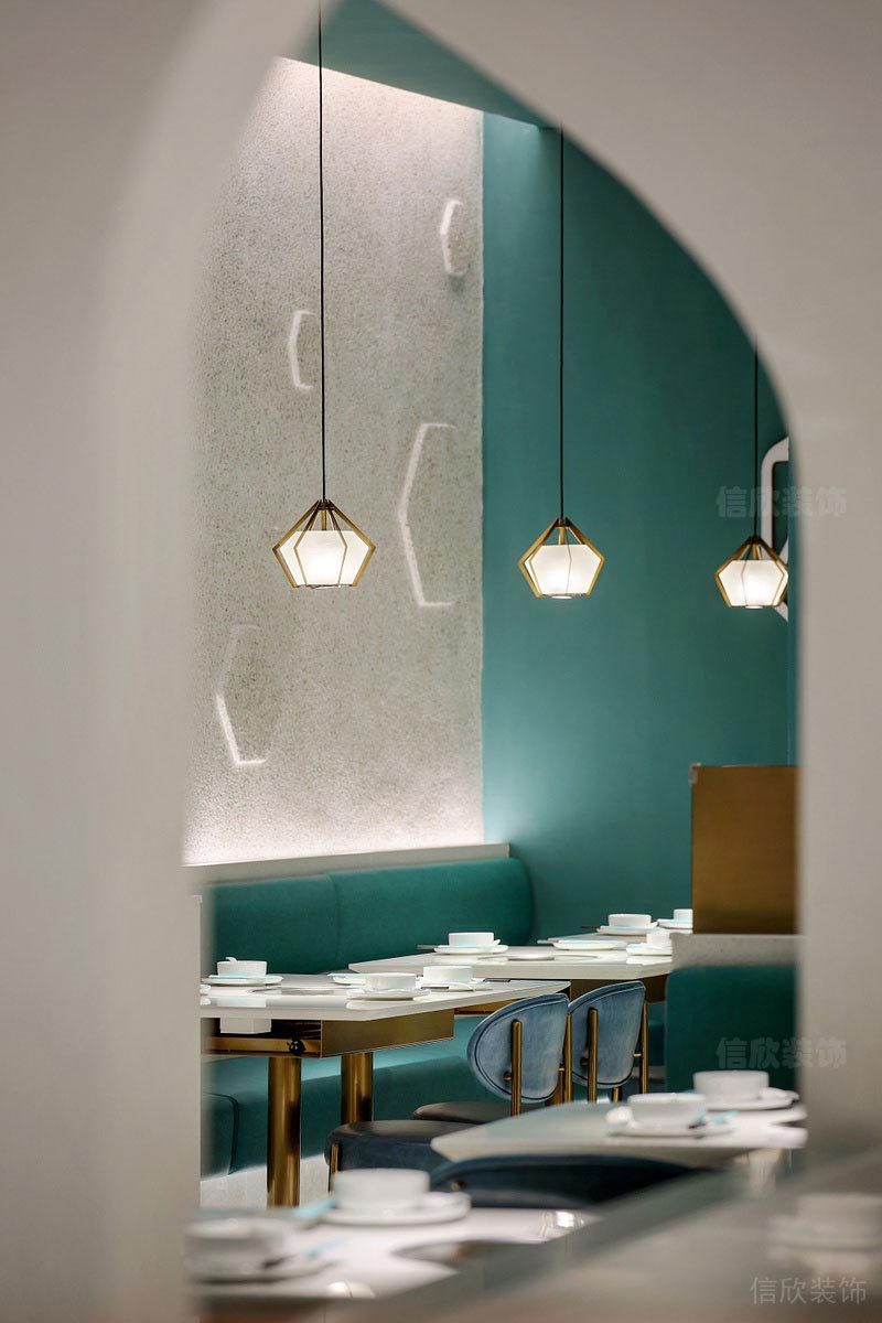 深圳福田餐飲店冷飲店裝修圖材料質(zhì)感