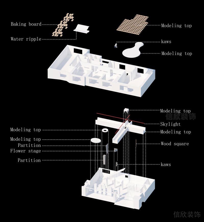 鹽田餐廳裝修設(shè)計(jì)效果圖結(jié)構(gòu)剖析圖