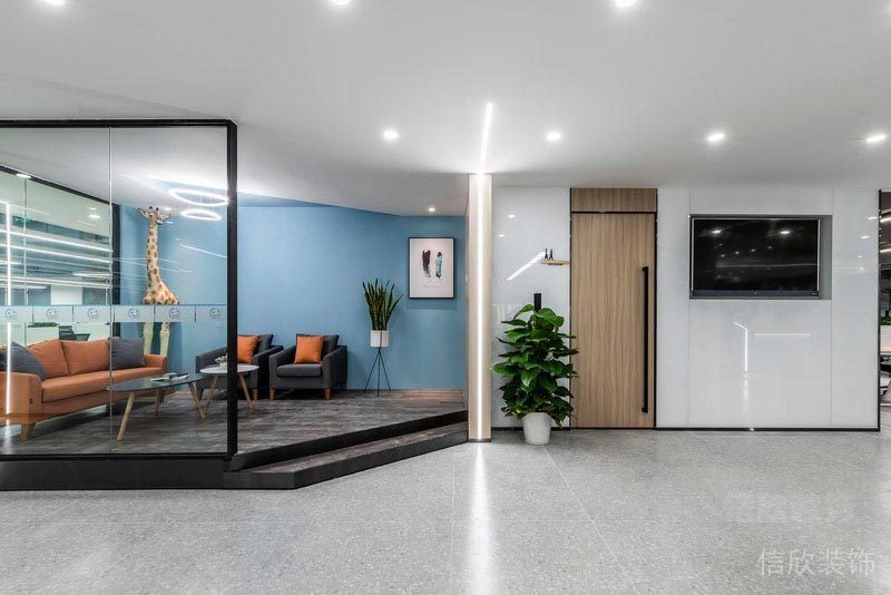 龍崗網(wǎng)絡公司辦公室會客區(qū)裝修