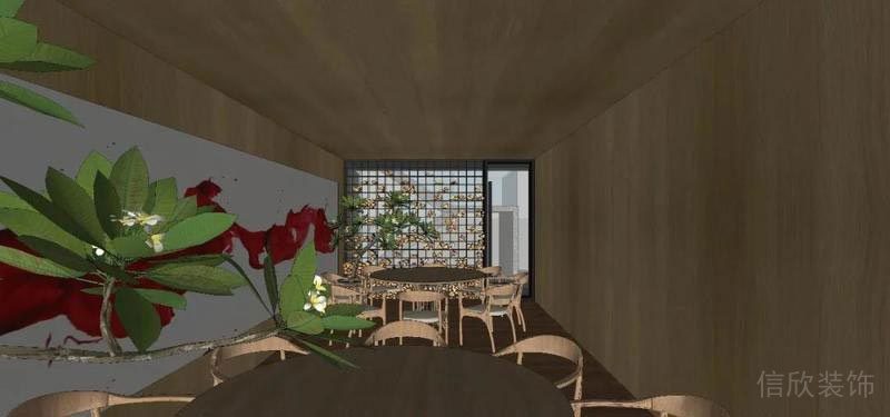 南山餐廳裝修設(shè)計(jì)效果圖休閑區(qū)