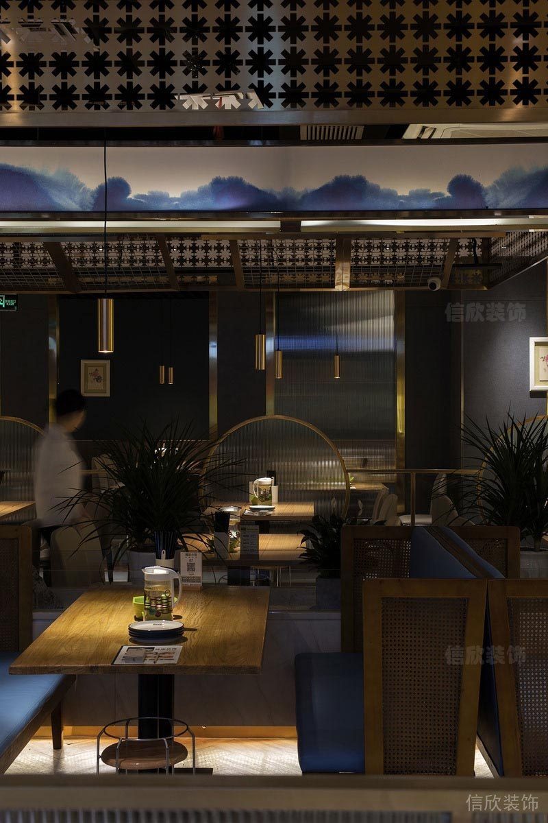 深圳南山餐飲店裝修圖用餐區(qū)