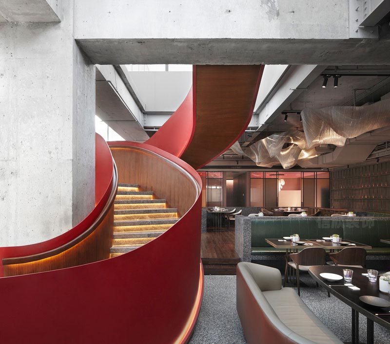 深圳龍華工業(yè)風餐廳裝修設計效果圖材料質感