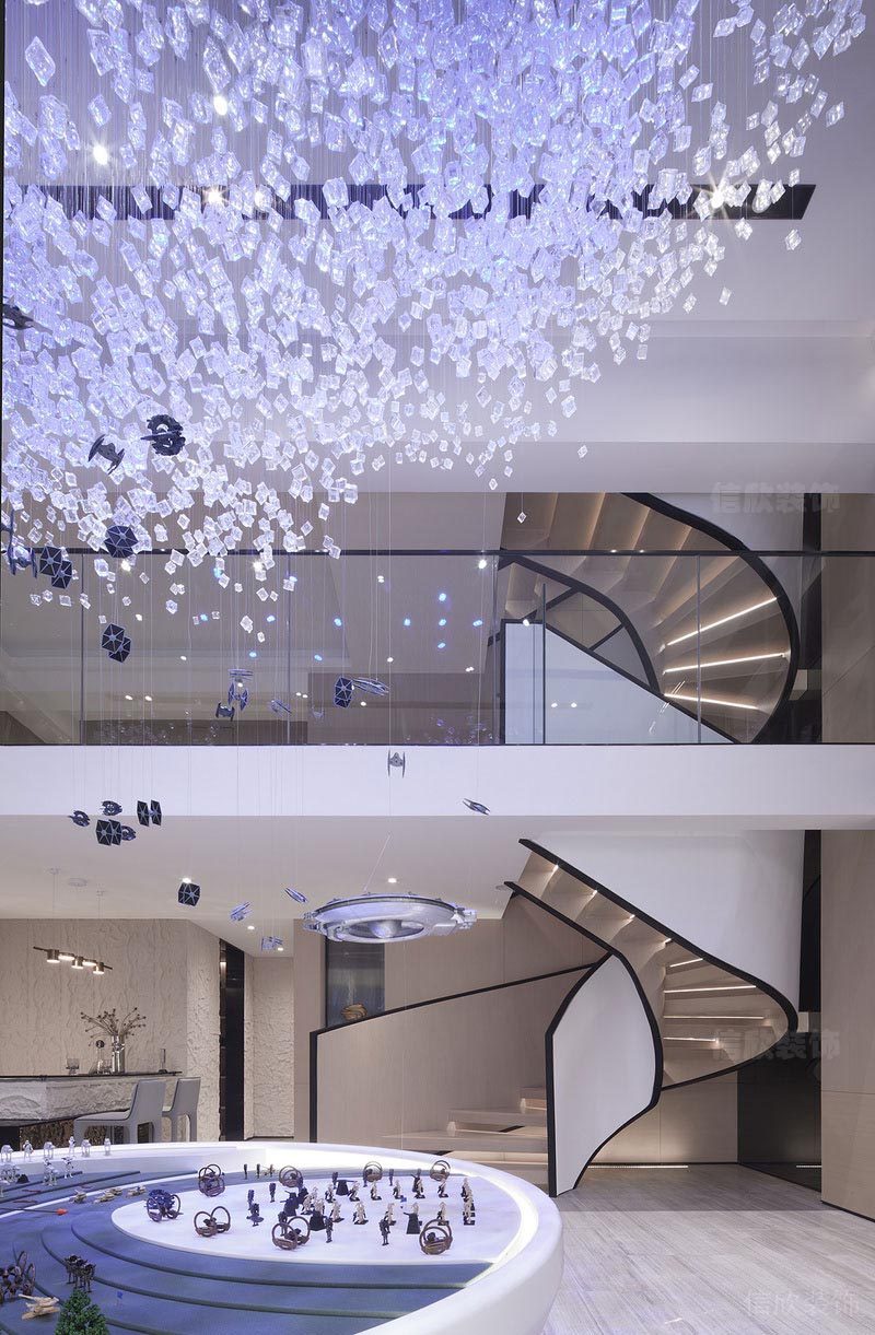 南山區(qū)硅谷別墅現(xiàn)代風(fēng)格裝修案例 中控