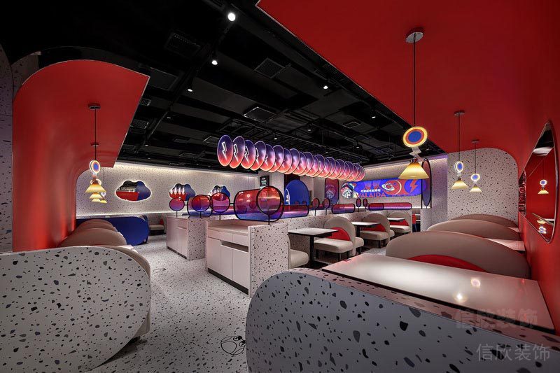 羅湖餐廳裝修設(shè)計效果圖地面鋪貼