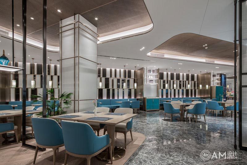 福田酒店餐廳裝修設(shè)計(jì)效果圖用餐區(qū)家具