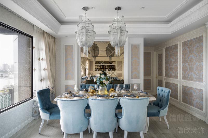 深圳鹽田家庭新房裝修設(shè)計(jì)餐廳效果圖