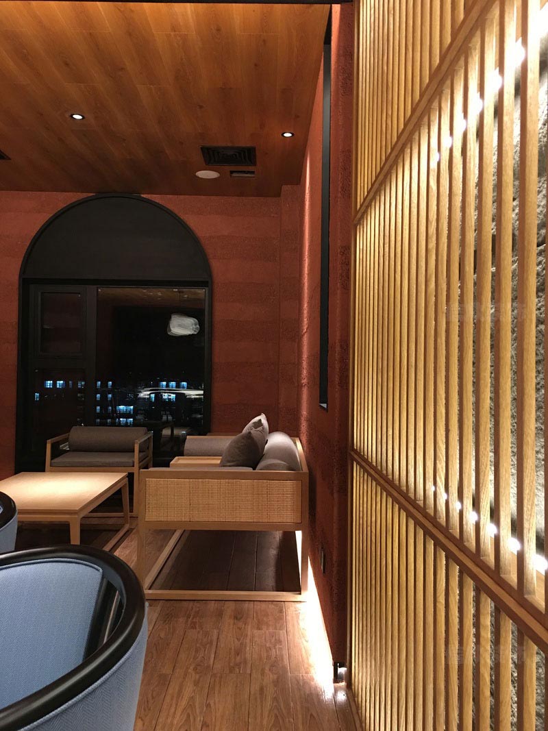 深圳羅湖新中式餐飲會(huì)所裝修設(shè)計(jì)施工包房屏風(fēng)