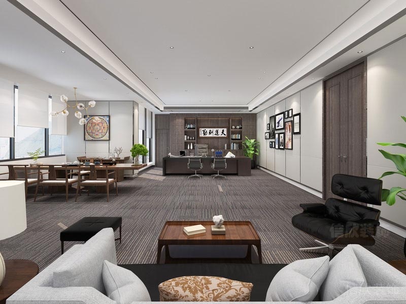 深圳市暖色調(diào)辦公室總裁辦公室