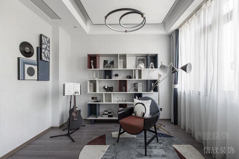 深圳寶安潤科華府家居新房現(xiàn)代風格裝修設(shè)計案例 書房