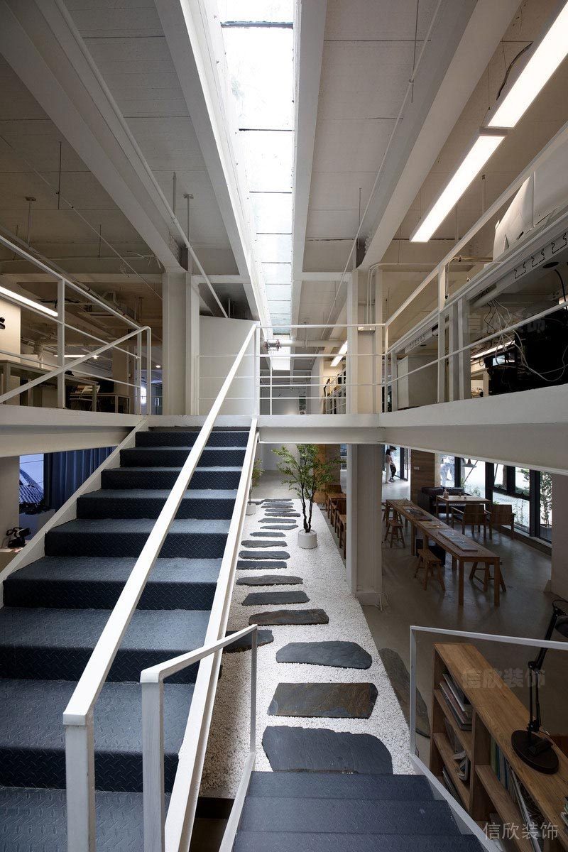 辦公室樓梯間長條形透光天窗