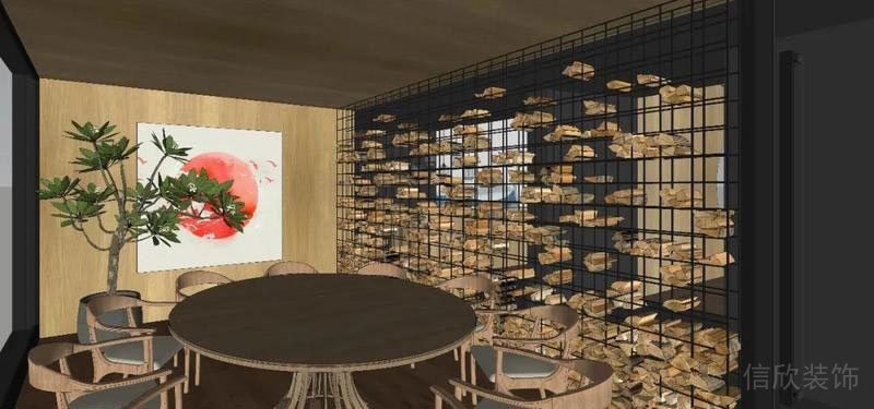 南山餐廳裝修設(shè)計效果圖家庭包間