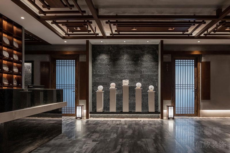 深圳羅湖餐飲茶室裝修設(shè)計(jì)圖茶文化展示區(qū)