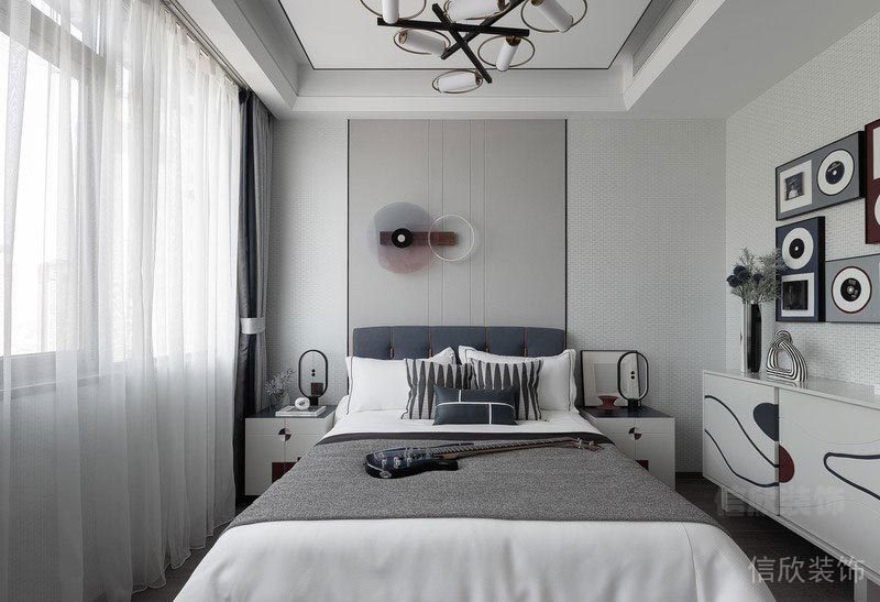 深圳寶安潤科華府家居新房現(xiàn)代風格裝修設(shè)計案例 臥室