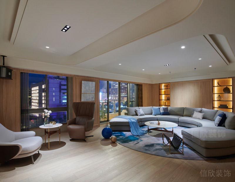 深圳市寶安區(qū)御品巒山花園夜景