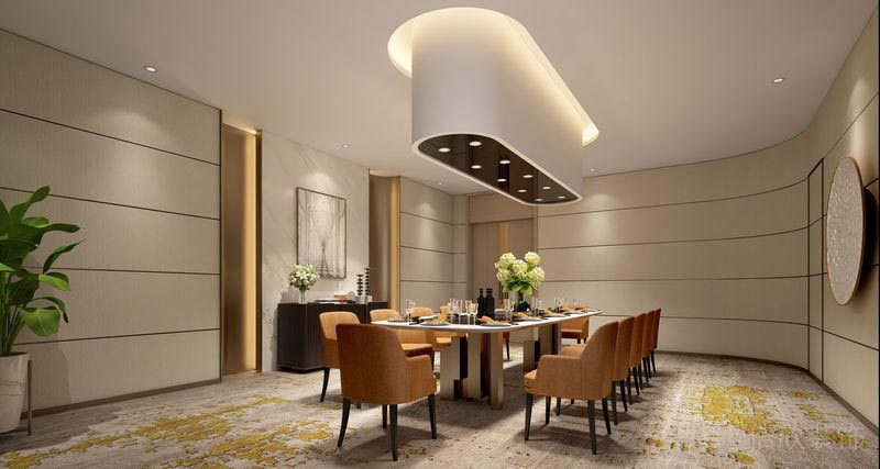 深圳寶安餐飲飯館食堂裝修設(shè)計圖尊貴商務(wù)包間