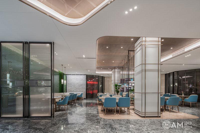 福田酒店餐廳裝修設(shè)計(jì)效果圖用餐區(qū)氛圍