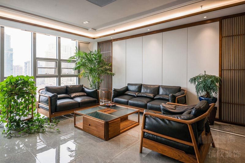 深圳南山新中式辦公室休息區(qū)設(shè)計圖