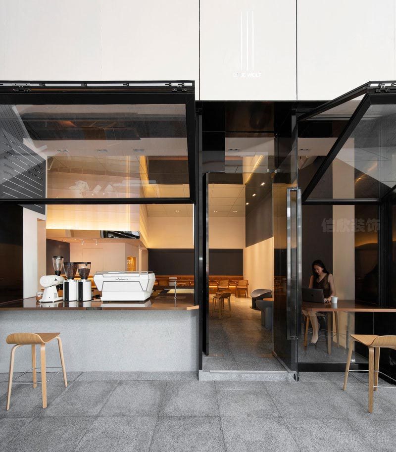 深圳西鄉(xiāng)餐飲裝修設(shè)計公司案例 吧臺