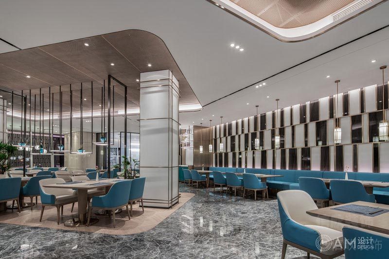 福田酒店餐廳裝修設(shè)計(jì)效果圖用餐區(qū)