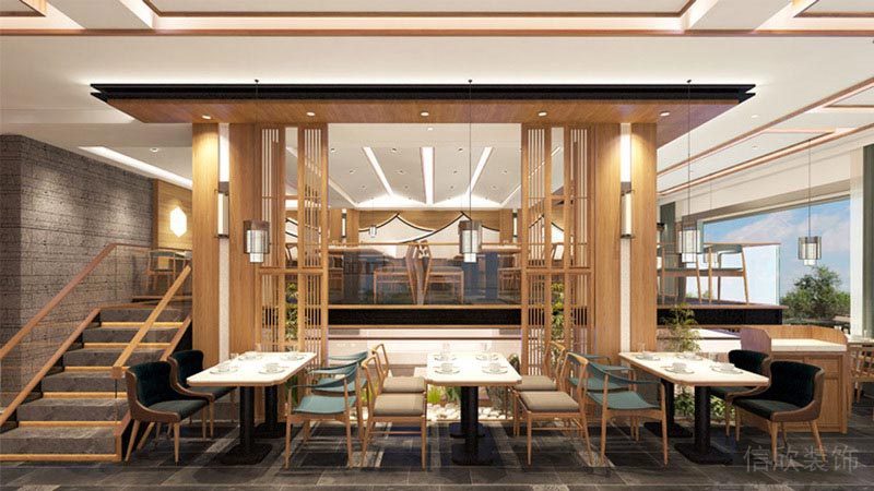 深圳福田餐飲飯館湯包裝修設(shè)計圖用餐區(qū)家具