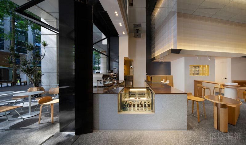 深圳西鄉(xiāng)餐飲裝修設(shè)計公司案例 吧臺