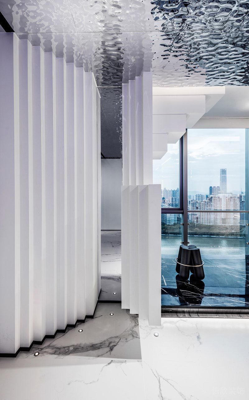 羅湖現(xiàn)代工業(yè)風(fēng)格辦公室天花裝修