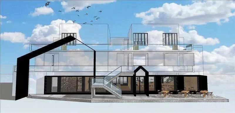 南山餐廳裝修設(shè)計(jì)效果圖線框結(jié)構(gòu)圖