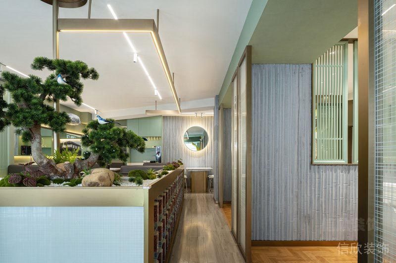 深圳石巖餐飲裝修設(shè)計公司案例 局部