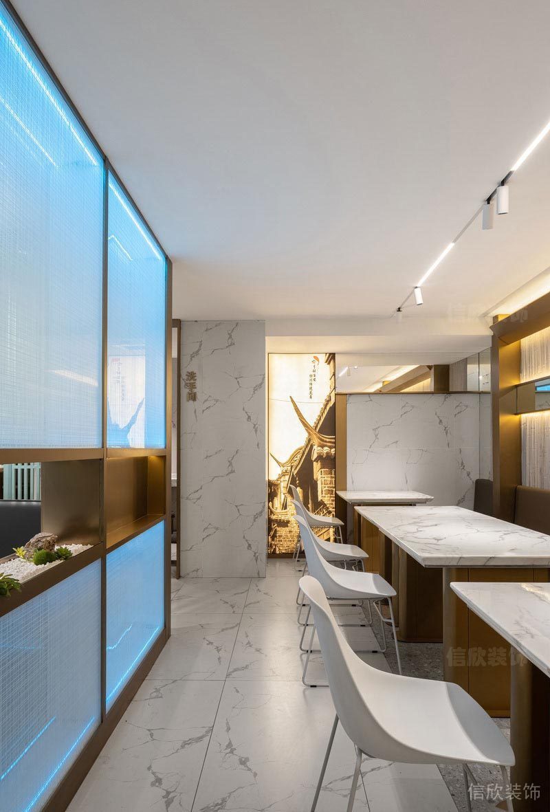 深圳石巖餐飲裝修設(shè)計(jì)公司案例 就餐區(qū)