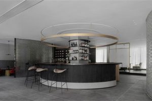 深圳南山簡約風(fēng)格咖啡廳裝修設(shè)計(jì)案例吧臺(tái)效果圖