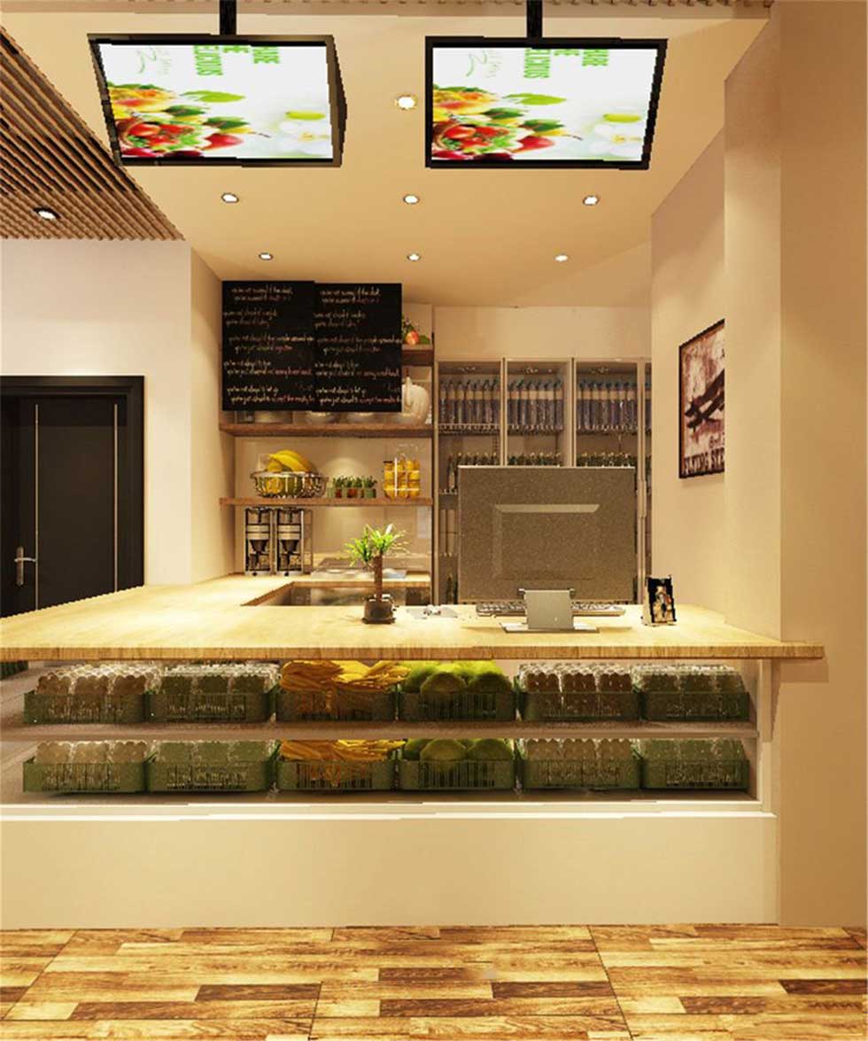 深圳羅湖水果店大廳裝修案例 深圳羅湖水果店大廳裝修案例