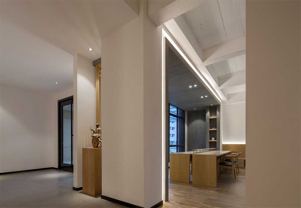 深圳羅湖鴻昌廣場(chǎng)新中式風(fēng)格辦公室裝修設(shè)計(jì)案例前廳軟裝陳設(shè)