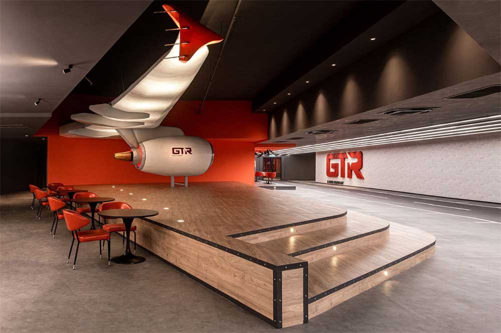 深圳南山區(qū)工業(yè)風(fēng)格機(jī)場(chǎng)主題辦公室設(shè)計(jì)裝修-休息區(qū)