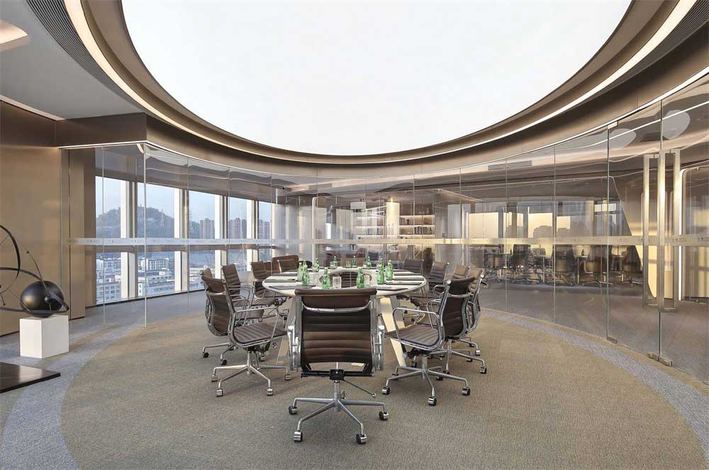 深圳寶安區(qū)現(xiàn)代風格高級辦公室設計裝修-會議區(qū)