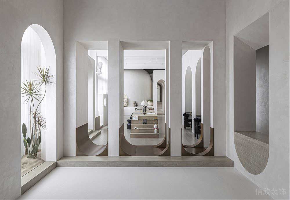 北歐風圓弧拱門裝修設(shè)計效果圖