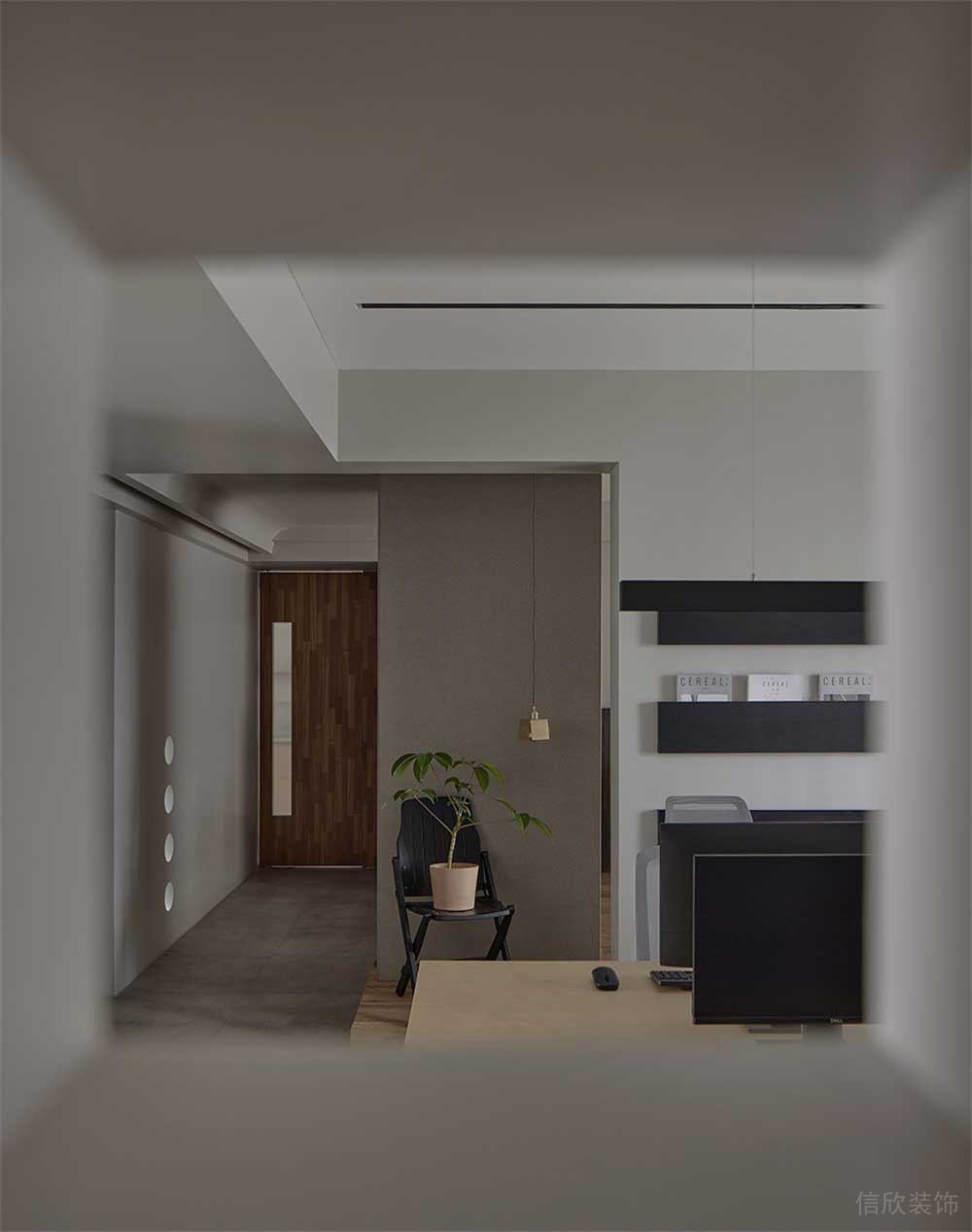 辦公室墻體造型方形天花吊頂裝修設(shè)計(jì)