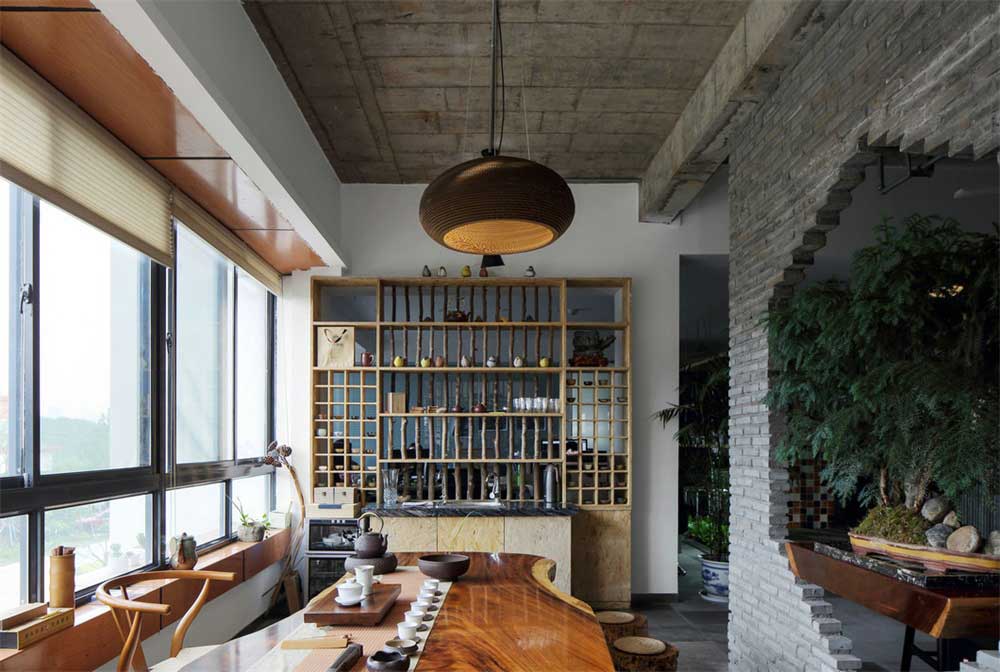 深圳南山香江金融中心工業(yè)風(fēng)辦公室裝修設(shè)計(jì)案例茶室