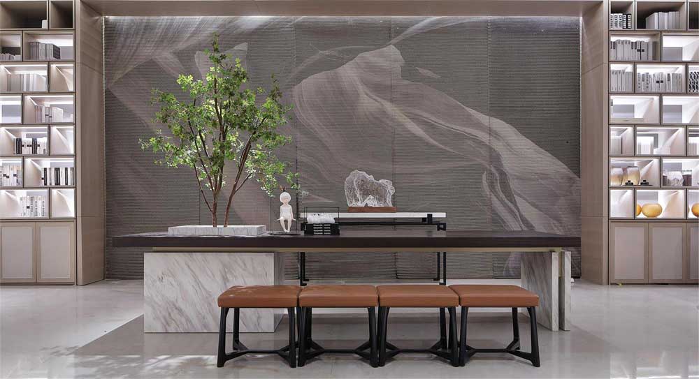 深圳寶安區(qū)現(xiàn)代風格高級辦公室設計裝修-洽談區(qū)