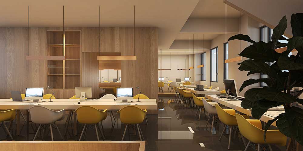 深圳龍崗800平原木風(fēng)美諾辦公空間開放式辦公區(qū)