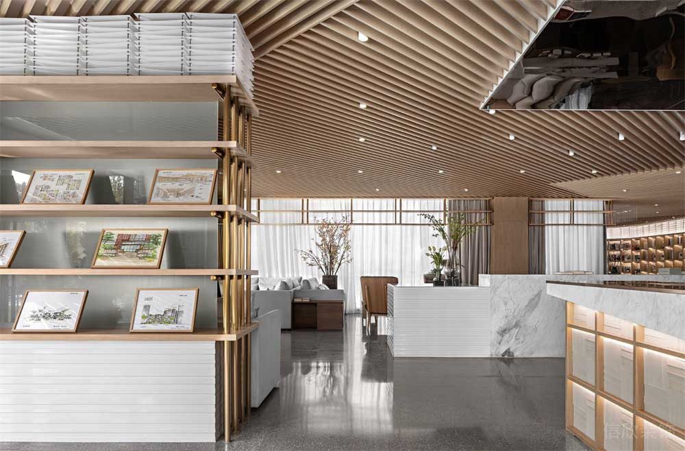 深圳市羅湖區(qū)現(xiàn)代日式風(fēng)格辦公室大廳